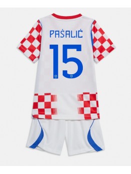 Billige Kroatia Mario Pasalic #15 Hjemmedraktsett Barn VM 2026 Kortermet (+ Korte bukser)